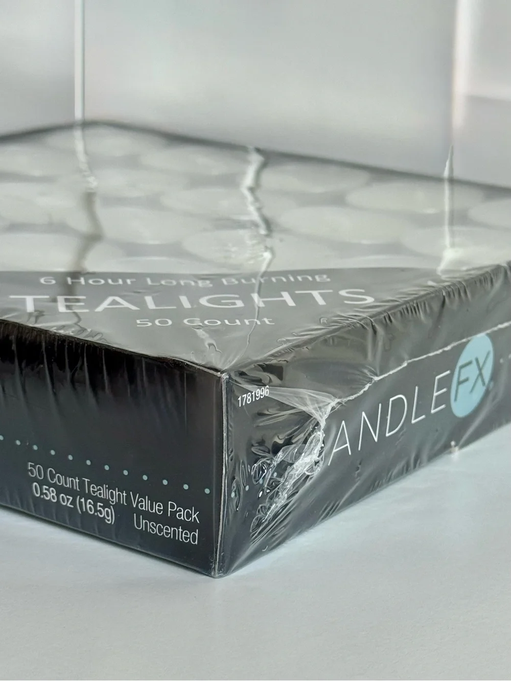 CandleFX 50-Count White 6 Hour Long-Burning Unscented Tealight Candles